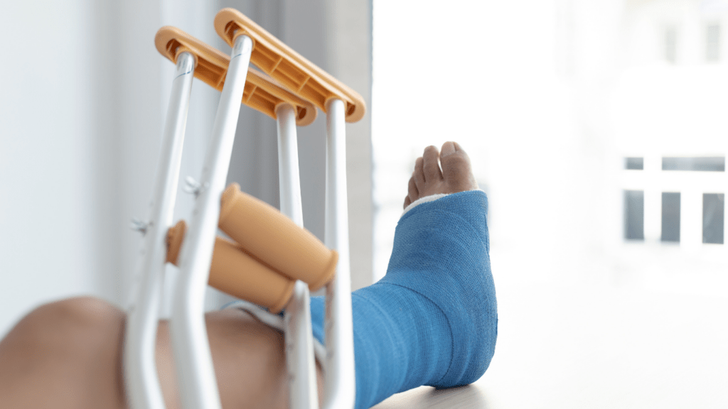 a person with injury