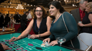 a person holding a casino chip