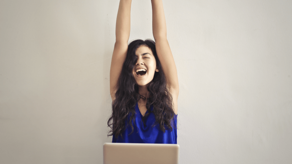 a person using a laptop