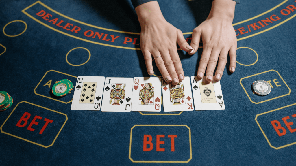 a casino dealer