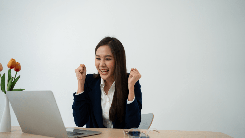 a person using a laptop
