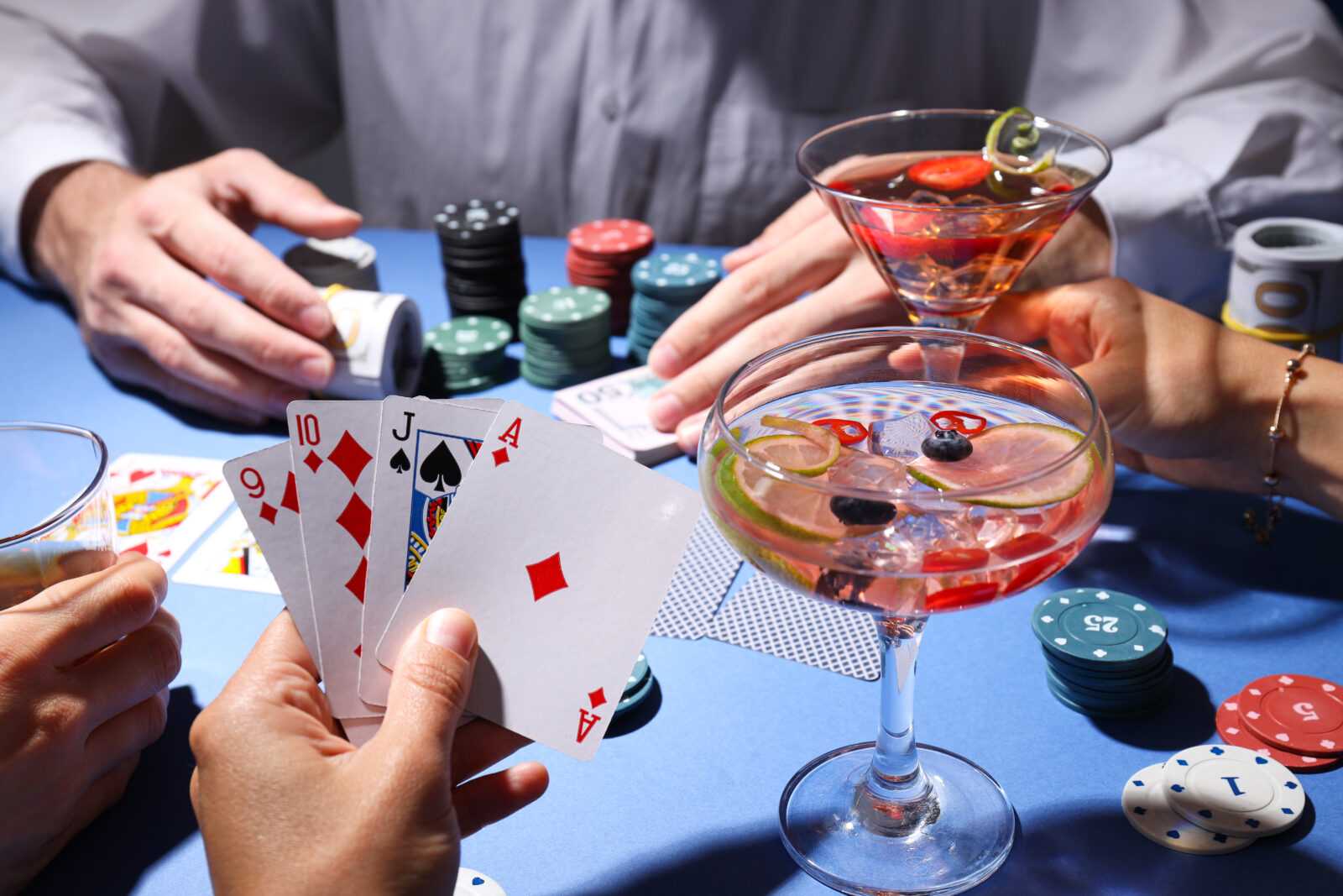 Concept of gambling, Poker gambling game, accessories for poker