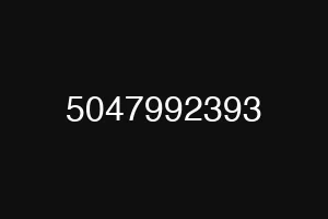 5047992393