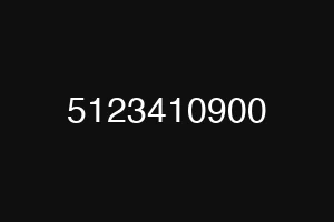 5123410900